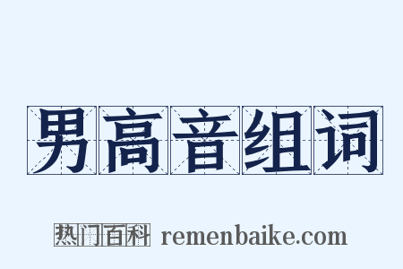 男高音组词是什么意思的图片
